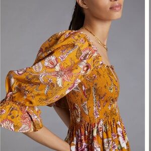 Floral Puff Sleeve Top